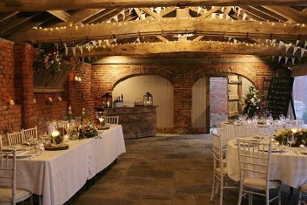 Park Farm decorated for a wedding reception