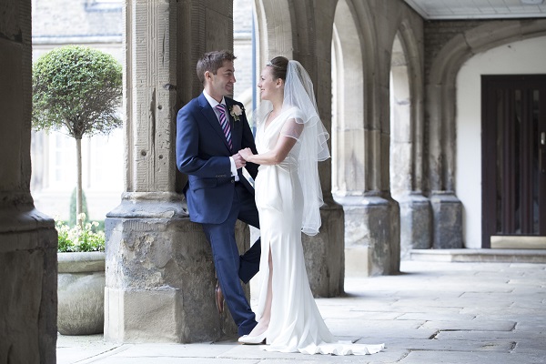 Bride and groom at Rugby School